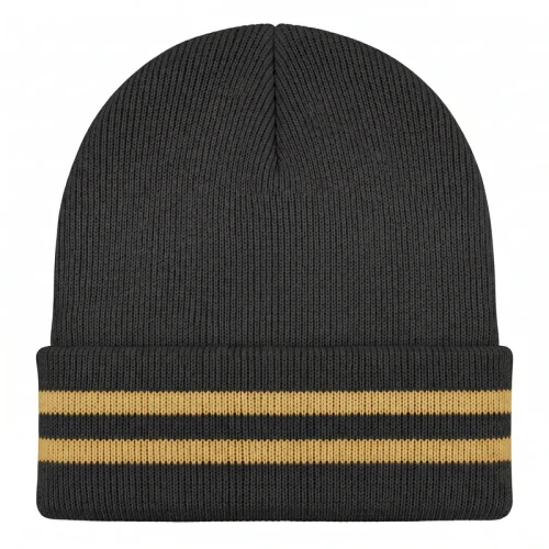 BEANIES BLACK AND GOLD