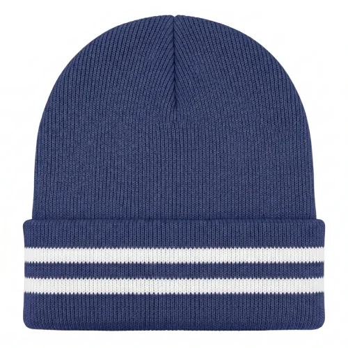 BEANIES NAVY AND WHITE