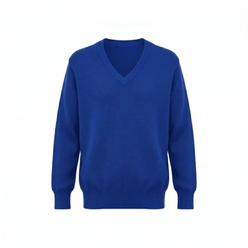 JERSEY V-NECK PLAIN ROYAL 44