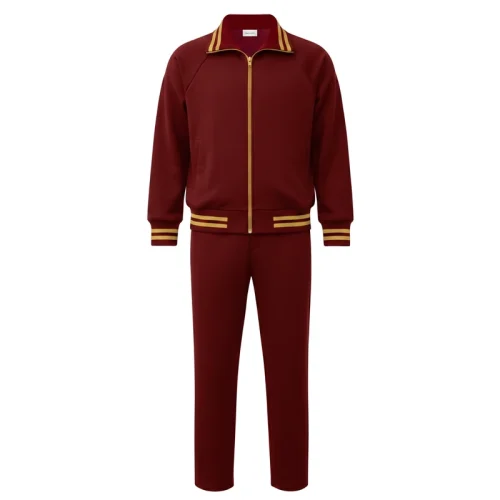 TRIACETATE TRACKSUITS MAROON AND GOLD 44