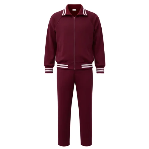 TRIACETATE TRACKSUITS MAROON AND WHITE 44